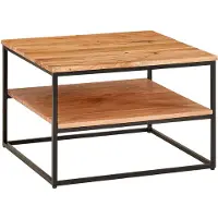 Wohnling Salontafel acacia met opberging 60x41x60 cm