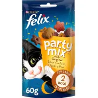 Purina Felix Party Mix Original 60g Kattenhapje 8 Eenheden