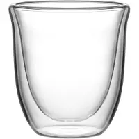 Bialetti Firenze Dubbelwandige Koffie- en Theeglazen – 200 ml – Set van 2 – Borosilicaatglas – Vaatwasserbestendig