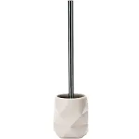Kleine wolke Toiletborstelhouder Crackle, Accessoires, Kleur: Bast, Materiaal: Polyresin, Lengte 10,6 x Breedte 10,6 x Hoogte 39 cm