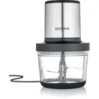 Severin KM 3867 voedselhakker 400 W zwart (mat), roestvrij staal (geborsteld), glas