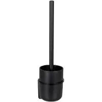 Wenko Toiletset Turbo-Loc Carpino zwart, bevestigen zonder boren