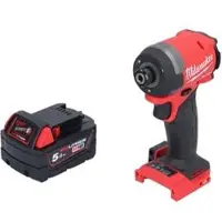Milwaukee Boormachine + slagboor, M18 FID3-501 Accu Slagmoersleutel 18 V 1/4" 226 Nm borstelloos + 1x accu 5.0 Ah - zonder oplader (Oplaadbare batterij)
