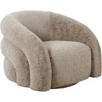 House Nordic Fauteuil Valletta draaibaar | polyester beige 93x83x70 cm fauteuils | NADUVI