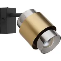 Globo Wandlamp Milley zwart en goud