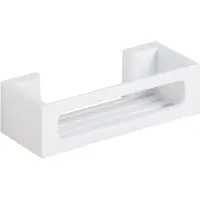 Wenko Turbo-Loc Bralia Wandrek wit mat 30x9cm - Doucherek - Douchemand - Bevestigen zonder boren - Zelfklevend