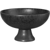 Asa selection Decoratie Schaal Grande On Foot Black Iron 21 cm