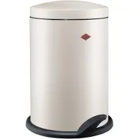 Wesco 116 (Alpha) Prullenbak | Pedaalemmer | 13 Liter | Metaal - Mat zand | Vuilnisbak - Made in Germany