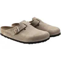 Birkenstock Dames Leren Boston Klompen (Normale Pasvorm) bruin (36), Leer, Plat, Geen, Casual 1018147
