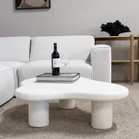 Giga Meubel Salontafel Sam Organisch Beige 120cm