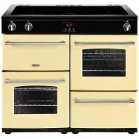 Belling Farmhouse 100Ei Range cooker Zone van inductiekookplaat Crème