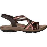 SKECHERS Sandaal 'Reggae Slim - Simply Stretch' donkerbruin