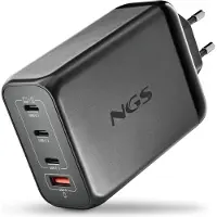 NGS BUD 240W : Universele 240W GaN wandlader met 4 poorten: 3 USB-C + 1 USB-A. Snelle opladen. Grote compatibiliteit. Lading s