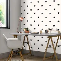 Praxis Vliesbehang Friends & Coffee 16651 - Zwart - Wit - 10,05m X 53cm