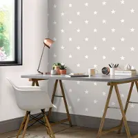 Overig Vliesbehang Friends & Coffee 16647 - Grijs - Wit - 10,05m X 53cm