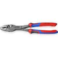 Knipex TwinGrip voor- en zijsnijtang | Meer-componentengreep | Grijs geatramenteerd | Lengte 250 mm | Zelfbedieningskaart/blister - 82 02 250 SB