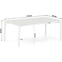 Presto Lunaro loungetafel 110 x 55 cm