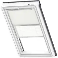 Velux verduisterend rolgordijn met plisse DFD PK10 1085S beige / wit