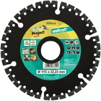 Wolfcraft - Diamantdoorslijpschijf Ø 115 mm - Doorslijpschijf - Diamantzaagblad - 8334000
