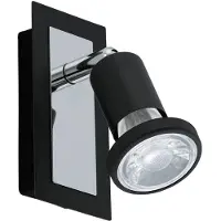 Eglo 94963 Sarria Spot Staal Zwart/Chroom - 1 x GU10