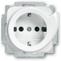 Busch Jaeger Inbouwstopcontact Balance Met Aarde (randaarde) 1-polig Wit Ip20