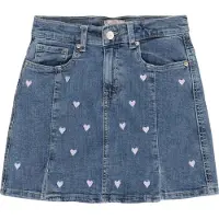 ONLY GIRLS Rok 'KOGHOXTON' blauw denim / wit