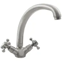 Sapho Keukenkraan hoog antea 24 cm zilver
