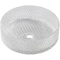 Sapho Maragua Gegraveerde glazen waskom Ø39,5cm, helder glas