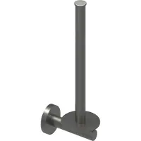 Ivy Aia Reserverolhouder Wandmodel Voor 2 Rollen Geborsteld Metal Black PVD