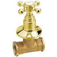 Sapho Kruisgreep Koud Water Antea 6x6 cm Goud