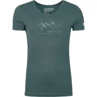 Ortovox - Women's 150 Cool Vintage Badge T-Shirt - Merinoshirt M, blauw