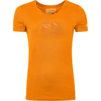 Ortovox - Women's 150 Cool Vintage Badge T-Shirt - Merinoshirt S, oranje