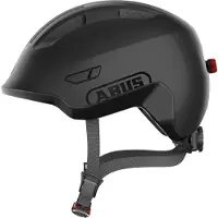ABUS Fietshelm SMILEY 3.0 ACE LED velvet black S - 45-50 cm - zwart - Geschikt voor gebruik op kinderfietsen - 230 g