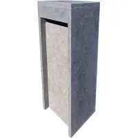 VASP Staande Brievenbus Alicante Bouchard - Natuursteen - Blauwe Hardsteen - 34x103x34cm