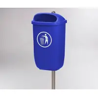 Engels Blauwe City-afvalbak – 50 Liter, Hdpe Kunststof