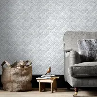 Overig Papierbehang Tegel Fh37553 - Grijs - Offwhite - Taupe - 10,05 M X 52,8 Cm