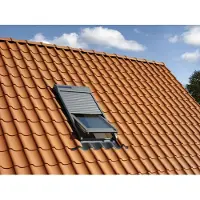 Velux Elektrisch Rolluik - Ssl Mk06 0000s - Zonne Energie - Aluminium - 78 X 118 Cm