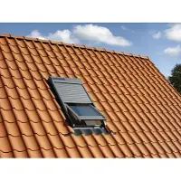 Velux Elektrisch Rolluik - Ssl Sk06 0000s - Zonne Energie - Aluminium - 114 X 118 Cm