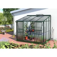 Pergart Tuinkas Ida 5200 - Polycarbonaat 4mm - Smaragd - 262x201x221cm