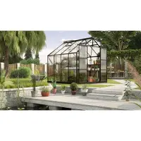 Vitavia Tuinkas Uranus 6700 - Veiligheidsglas 3mm - Zwart - 257x258x248cm