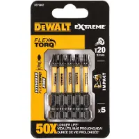 DeWalt Schroefbits - Extreme Impact Torsion - Torx T20 Impact - 57mm - 5 Stuks