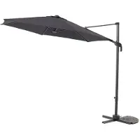 Central Park zweefparasol antraciet 2,9m