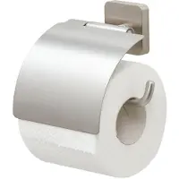 Tiger Toiletrolhouder Tiger Onu Met Klep RVS Geborsteld