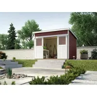 Weka Tuinhuis 225 - Rood - 238x295cm