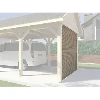 Weka Achterwand Carports Hout 28mm