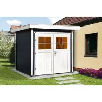Weka Tuinhuis 227 - Antraciet/blanc - 205x209cm