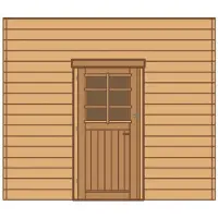Solid Voorwand Met Enkele Deur ‘s7736’ Hout 270x255