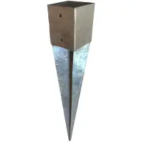 Solid Paalhouder Met Pin 120x120mm