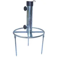 Central Park Parasolvoet - 2.4kg - Staal - Rond Gazon Spikes