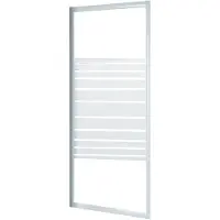 BASELINE - Inloopdouche 80 X 185cm - Wit Profiel - 4 Mm Helder Glas